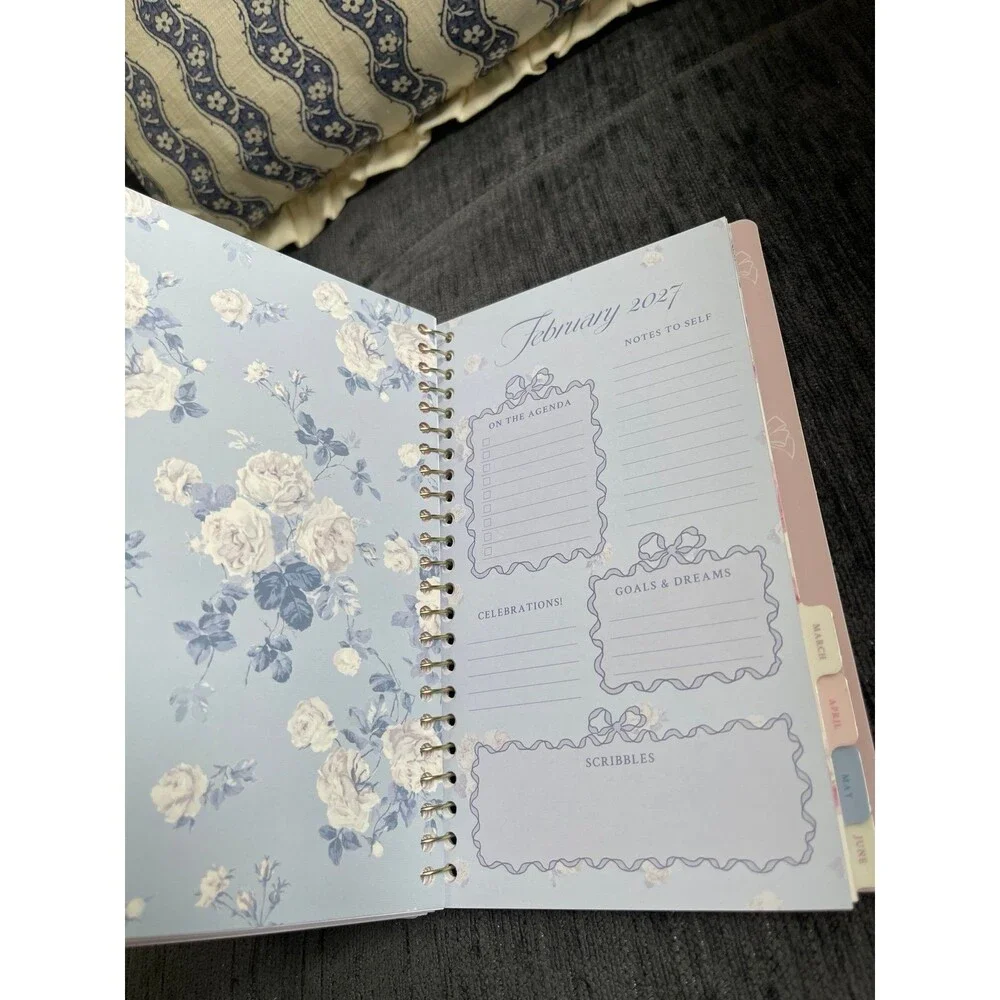LoveShackFancy Yoobi Everblooming Rosettes Ditsy Monthly and Weekly Planner